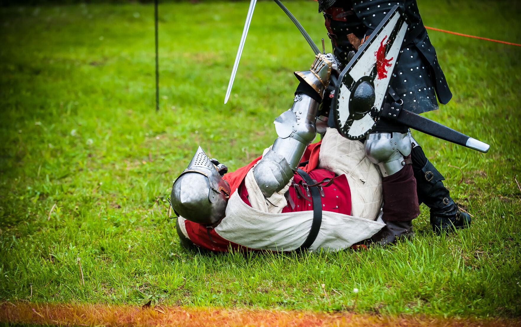 Reenactment of combat